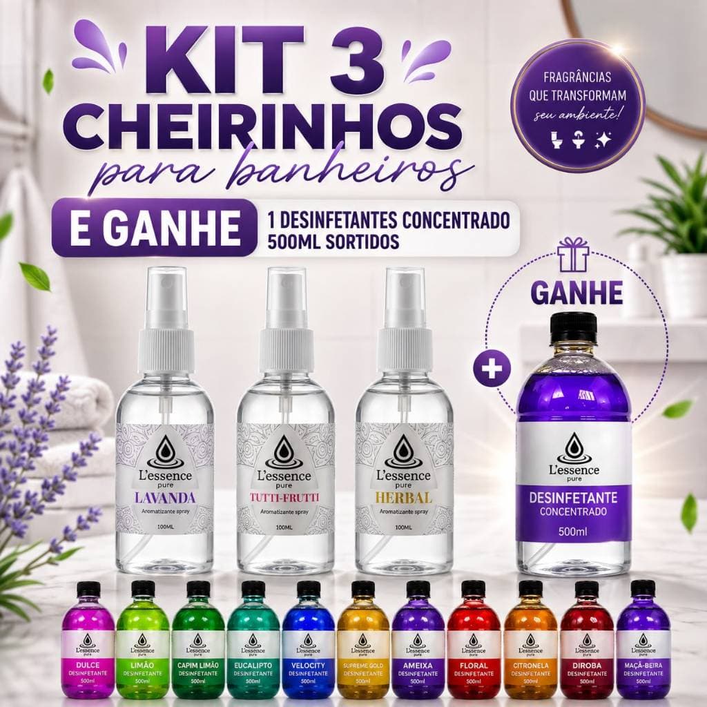 Spray Bloqueador De Odores Sanitários 100ml | Aromatizador
