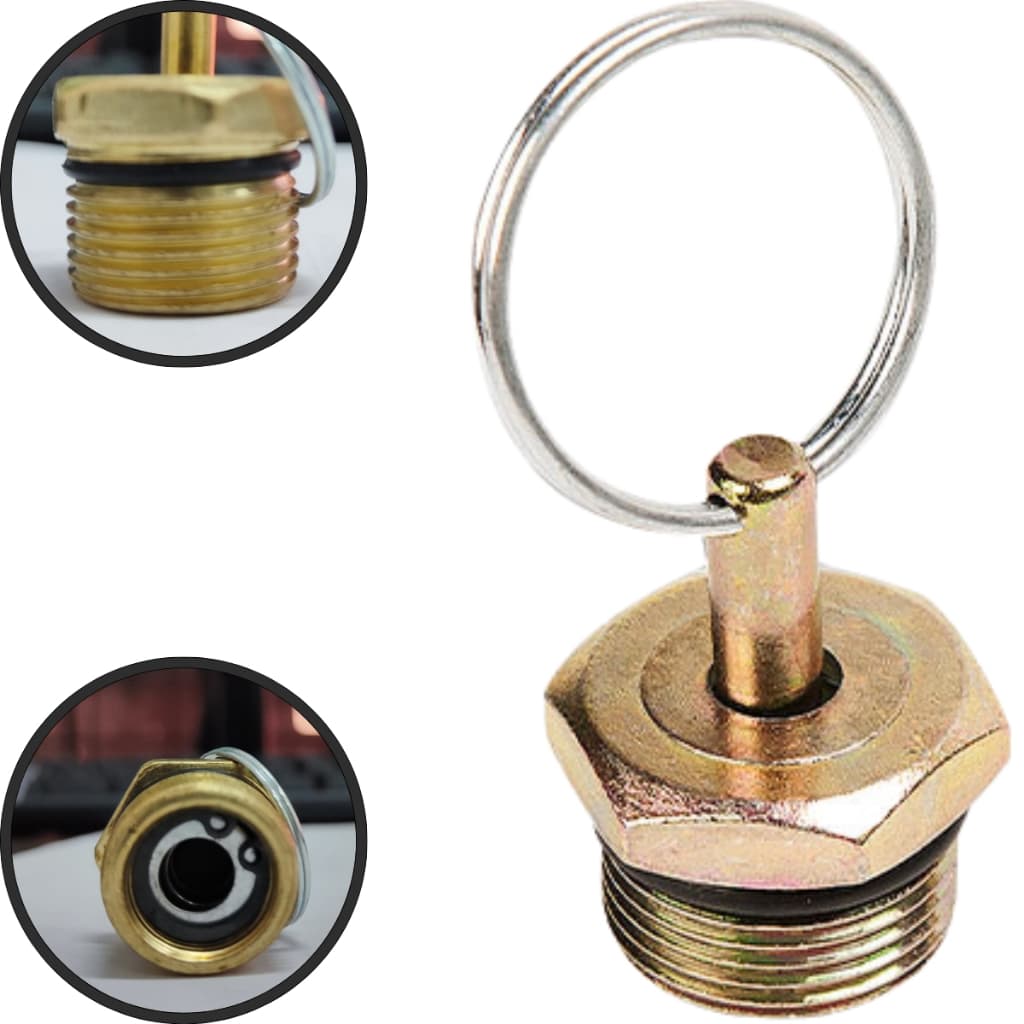 Válvula Dreno Em Metal M22 X 1,5 Manual Reservatório De Ar Sistema Pneumatico - Rotta376