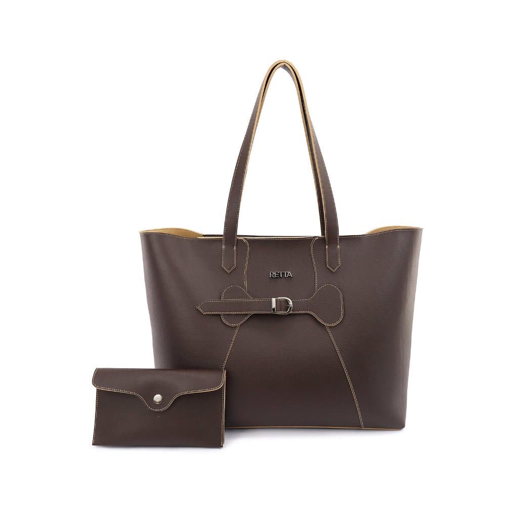 Bolsa Feminina Juliana Sacola Espaçosa com Necessaire Brinde