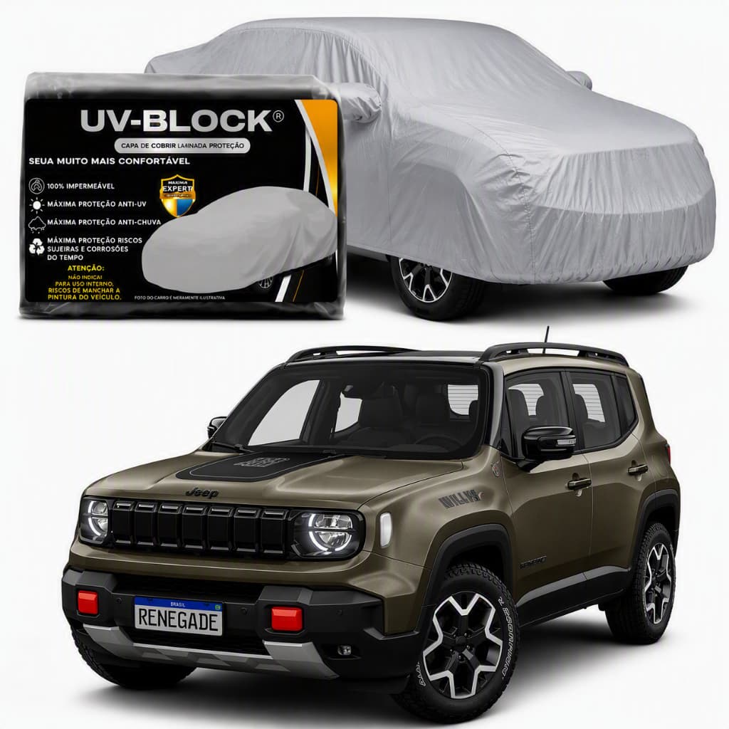 Capa Para Cobrir Carro Jeeo Renegade 100% Impermeável ANTI-UV Sol e Chuva