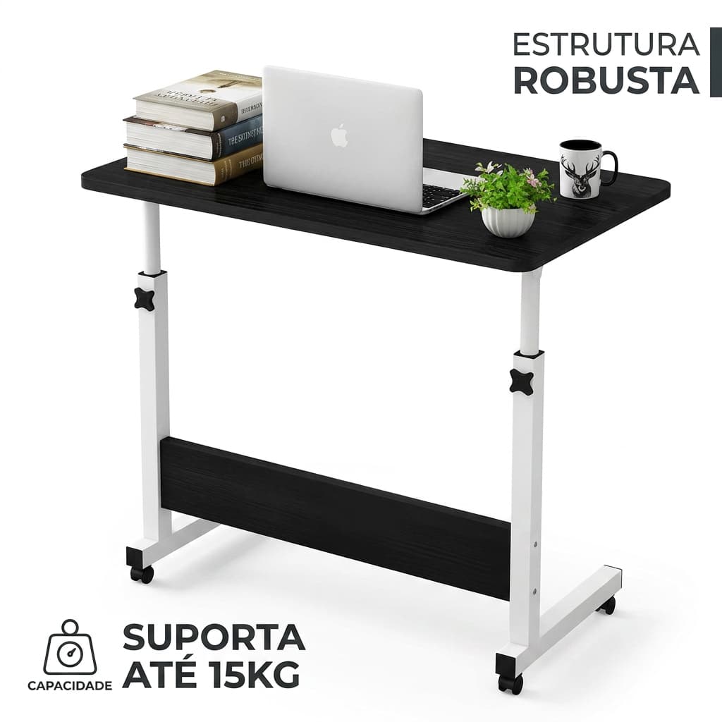 Haosin Multipurpose Desk with Height and Adjustable Wheels, for Laptop, Tablet Bed, Adjustable Sofa