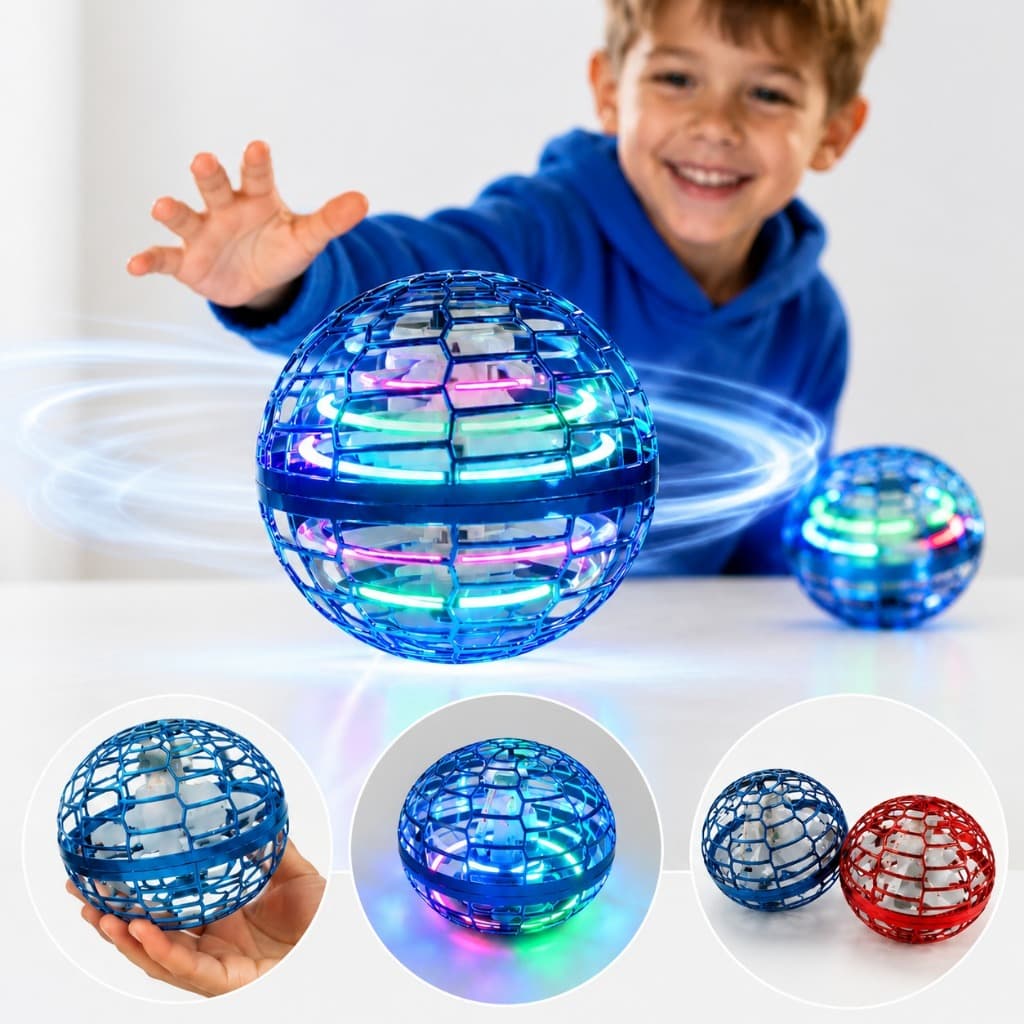 Bola Spinner Voadora com Led Hand Spinner Boomerang