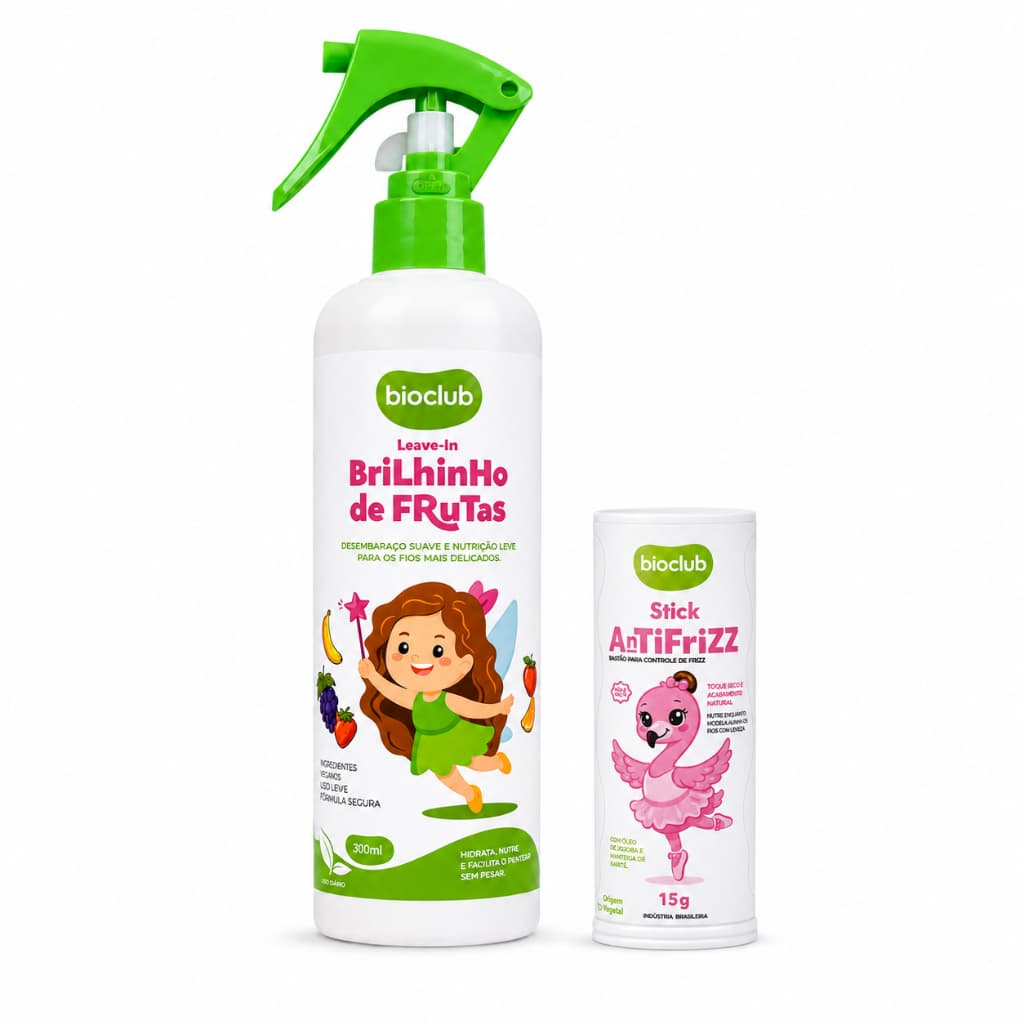 Kit Modela Cabelinho Leave-in 300ml + Bastão Antifrizz 15g