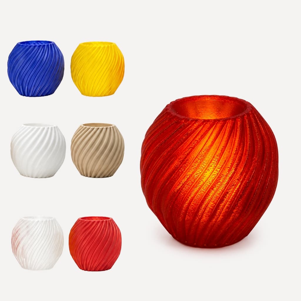 Porta-Vela Decorativo Spiral Funny | Mini Luminária LED de Mesa