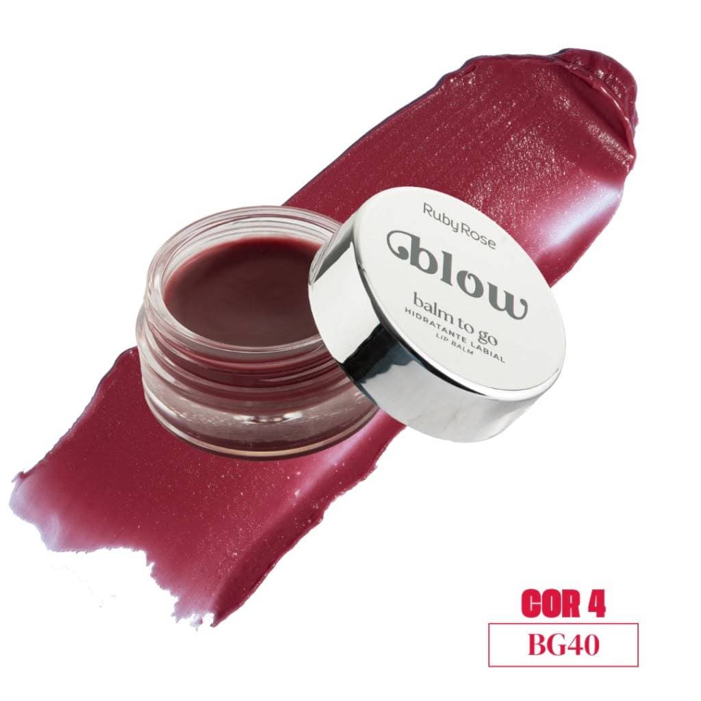 Balm Labial Glow To Go Ruby Rose Hidratante Labial Cor BG40