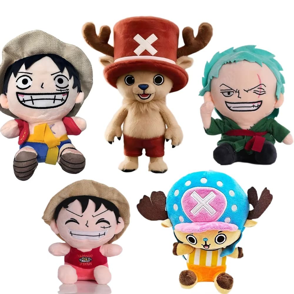 One Piece Luffy Zoro Chopper Ace Boneco Anime Japonês Fofo Presente