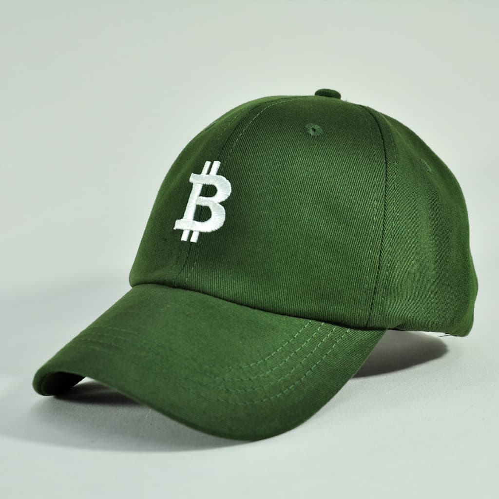 Boné Bitcoin Moda Masculino Investidor Dad Hat Aba Curva Ajustável Casual Moeda Digital Premium