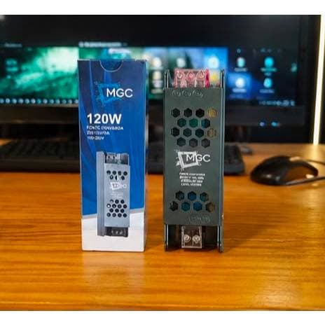 Fonte Chaveada 12V 10A 120W Bivolt Para Fita Led CFTV