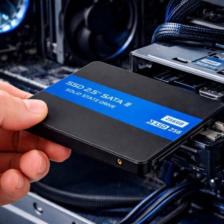 SSD AITEK Sata III 128GB/256GB 2.5" Preto para PC e Notebook