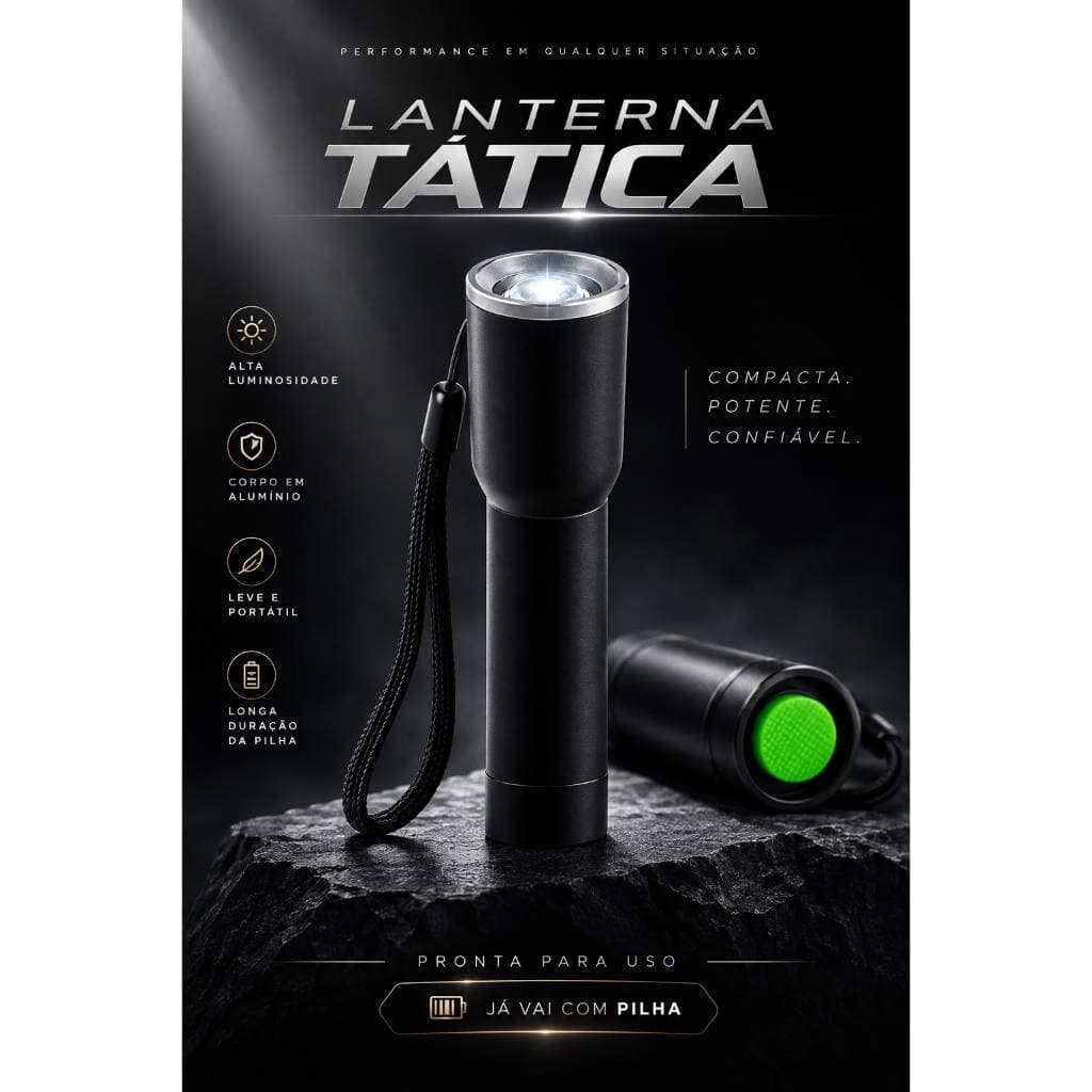 LANTERNA TÁTICA LED DE ALTA PERFORMANCE