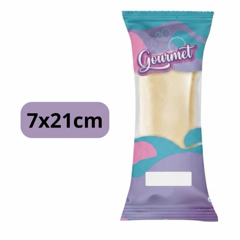 Embalagem Higiênica Geladinho 7x21cm Sacole Dindim Chup Chup Juju Picole Lilas