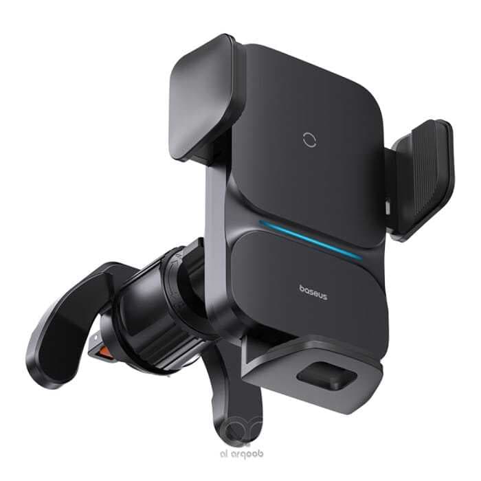 Suporte Veicular de Saída de Ar com Alinhamento Automático Produtoo e Carregador Sem Fio Wisdom (Qi — 15W)