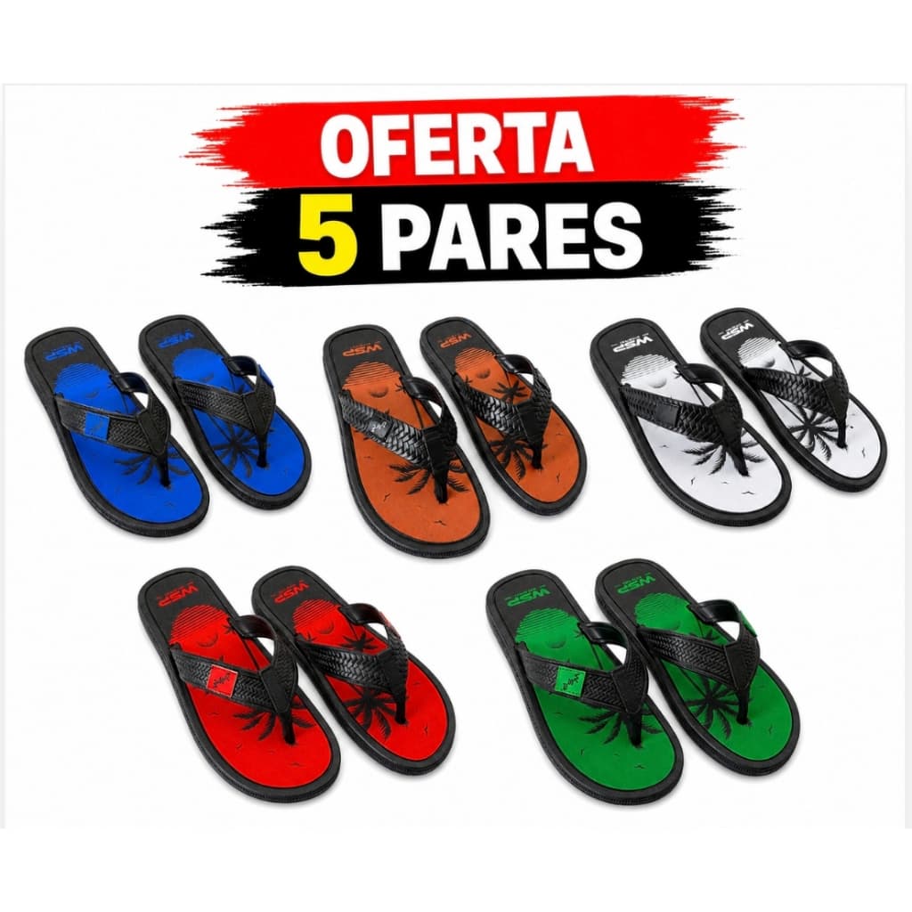 Chinelo Masculino Casual  Chinelo Masculino Leve e Durável  Chinelo Masculino Ideal para Praia e Piscina