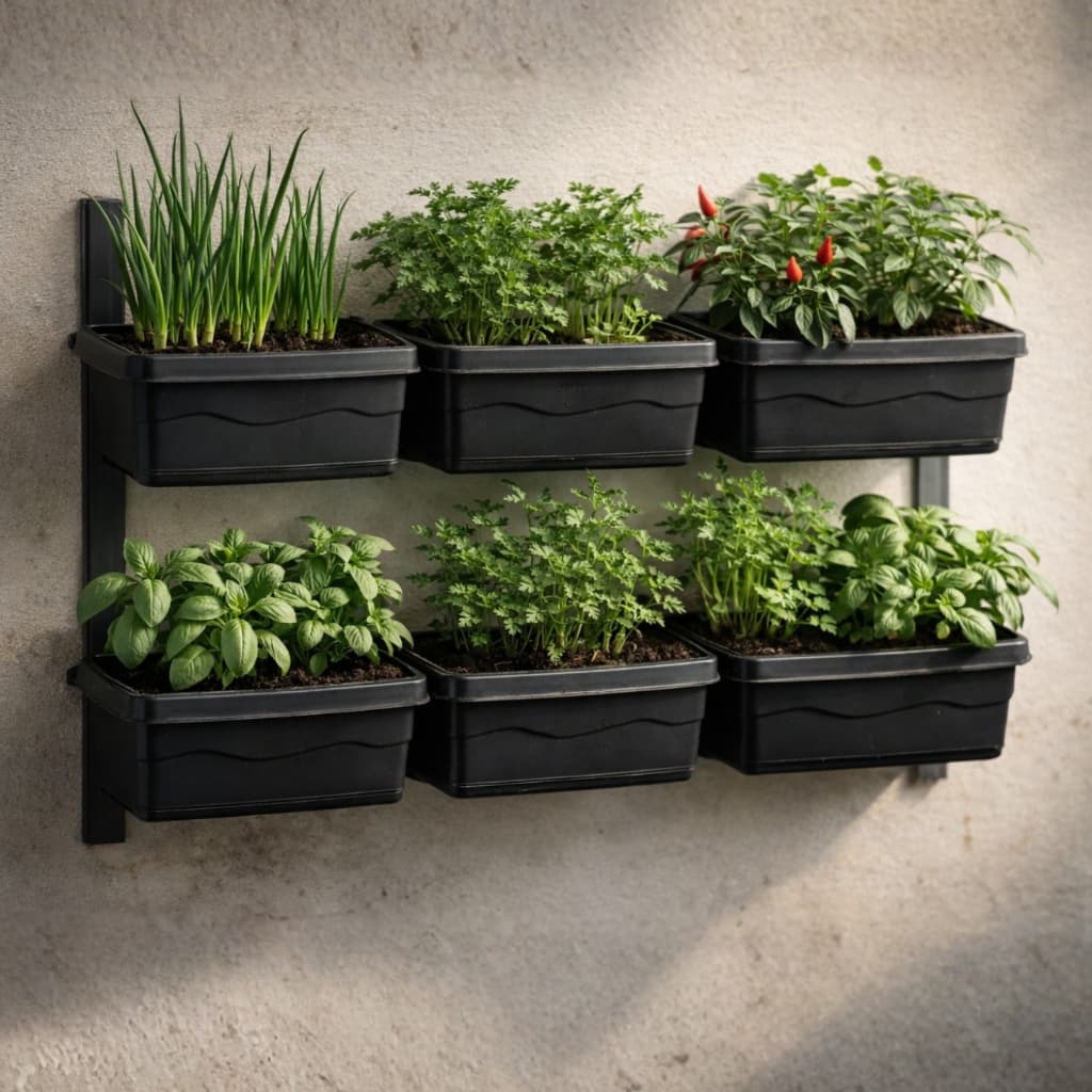 Kit Vaso Retangular 750ml Floreira Plastico Jardim Plantas Suculentas Hortaliças Decoracao