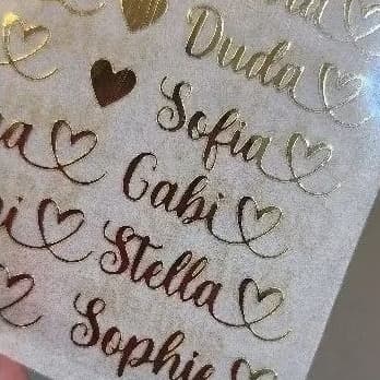 Nomes Adesivos Termocolante (FERRO DE PASSAR)  Personalizado | Vinil para Roupa, Mochila e Uniforme