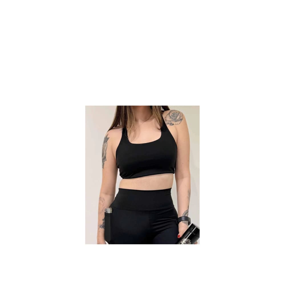 Top Feminino Selene Nadador Poliamida Sem Costura Alta Top Fitness Academia Corrida S/ Bojo