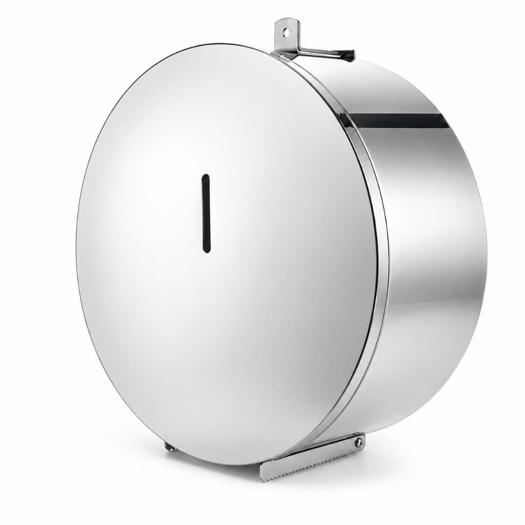 Porta Papel Higiênico Chave Allen E Cadeado Inox, Aço Epóxi Branco e Preto - 300m & 600m