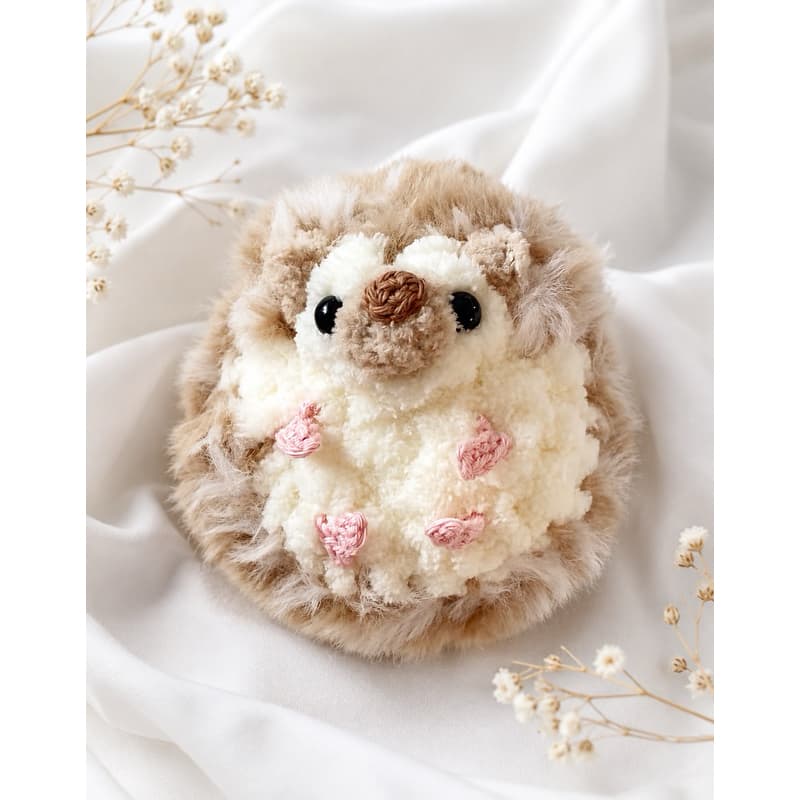 ouriço de crochê porco espinho amigurumi
