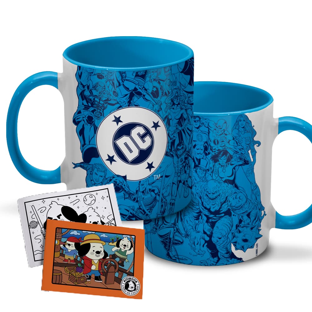 Caneca DC Comics Logo Oficial Piticas – Produto Licenciado Original