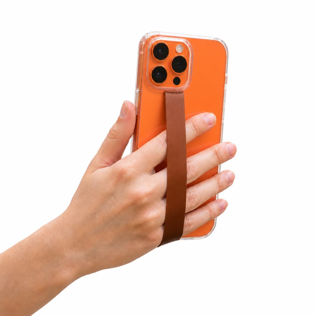 Fita Silicone Salva Cell Preto com Suporte para Celular