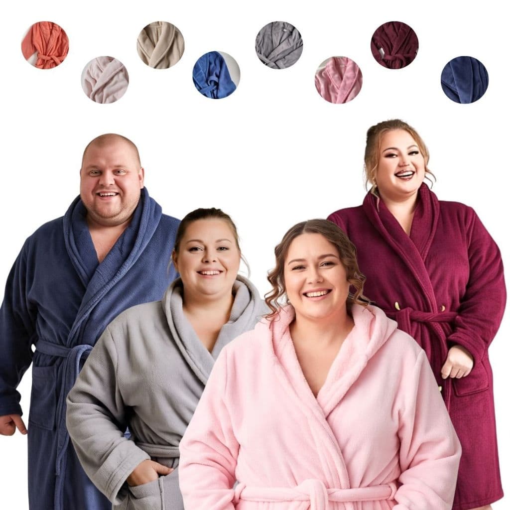 Roupão Plus Size 100% Microfibra Macio Unisex Oferta de Inverno Diversas Cores