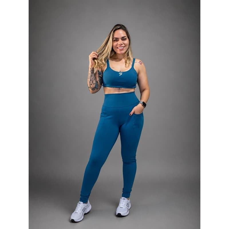 Conjunto Fitness Legging com bolso – Qualidade Premium em poliamida