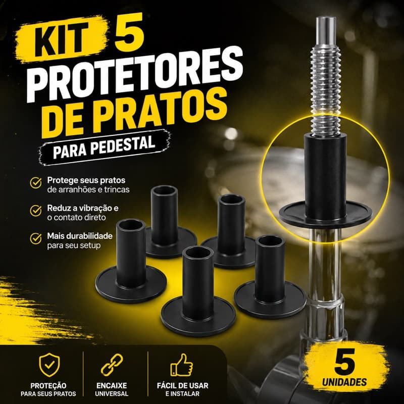 Kit 5 Protetores de Pratos Para Pedestal