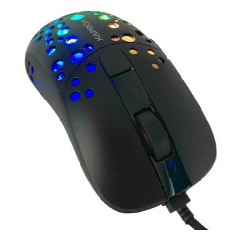 Mouse Gamer Ultra Leve Colmeia Led Rgb USB 3200 DPI