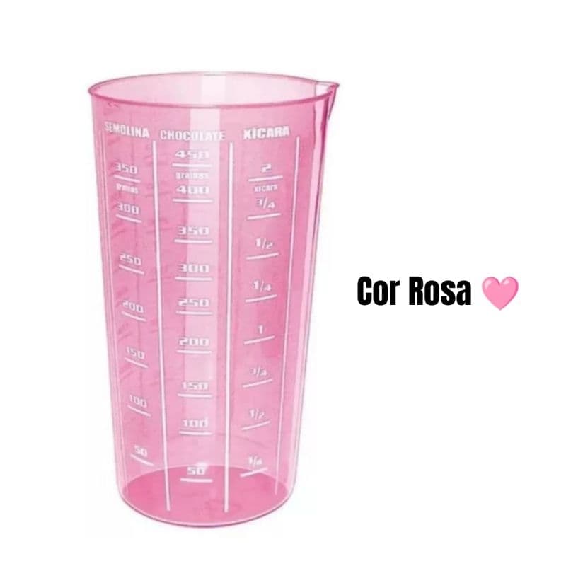 Copo Dosador 570ml Medidor para Confeitaria Cozinha Ingredientes