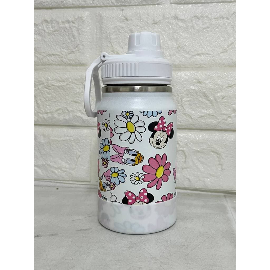 Garrafa Térmica Infantil 350ml Minnie Rosa Escola Criança Brinde Lembrança