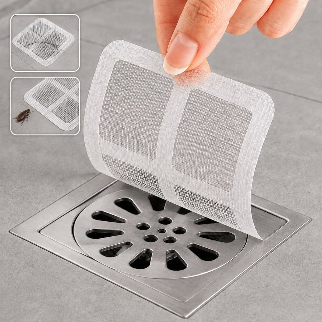 Kit 10/15/20 Adesivos Protetores de Ralo Tela Descartavel Anti Entupimento e Anti Insetos Para Casa Fácil e Pratico