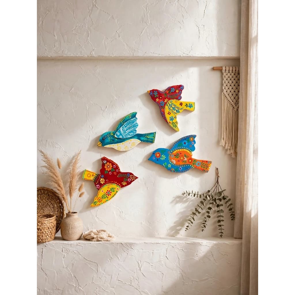 kit 10 passarinhos para pintura e decoração