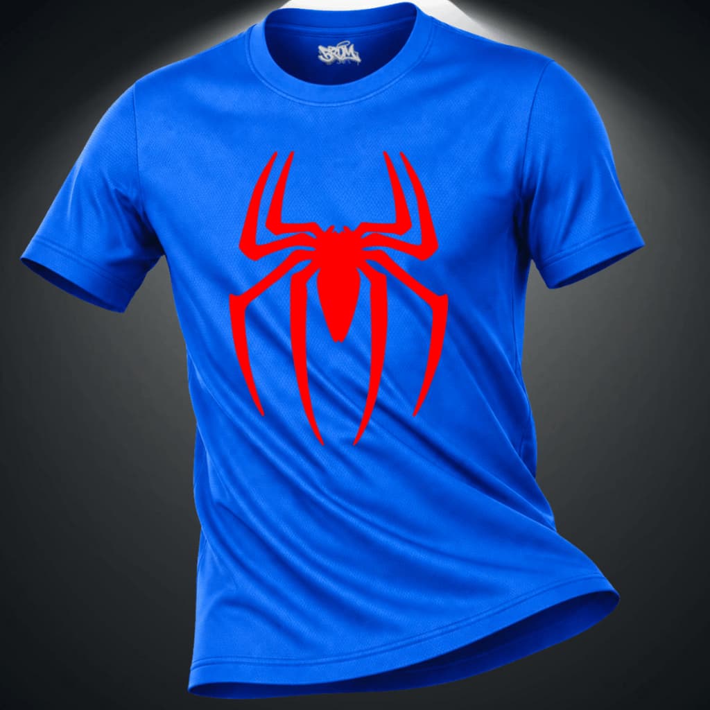 Camiseta Dry Fit Manga Curta Blusa Estampa Aranha Homem Rash Spider Man Oferta