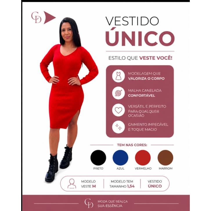 Vestido Longo  De Malha e elastano com venda lateral