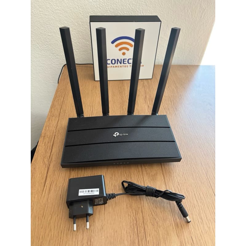 Roteador Gigabit TPLINK C6 Wi-fi 5 Dual Band AC1200 Cor Preto