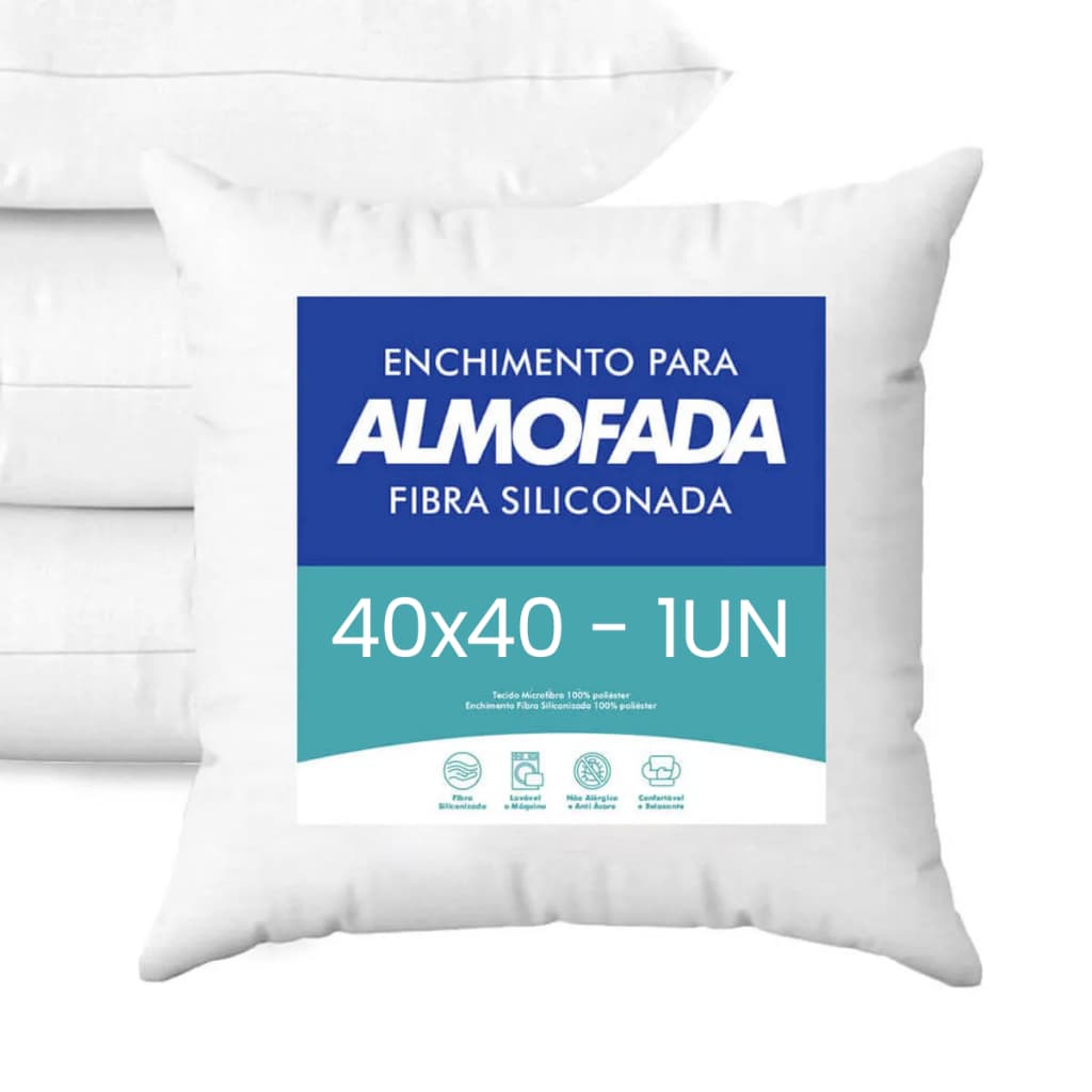 Enchimento Almofada Refil 40x40 Travesseiro