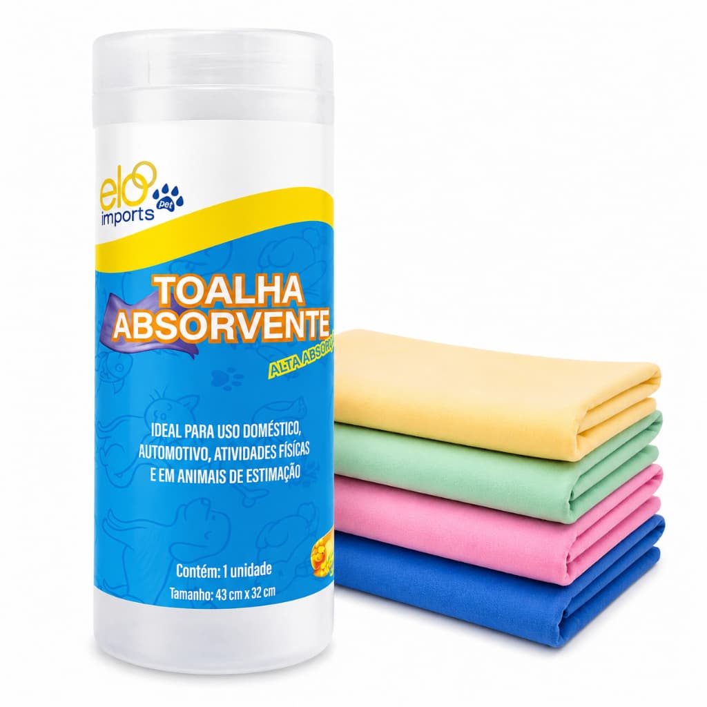 1/2/3 Kits Toalhas Mágicas Super Absorvente 43x32cm Reutilizável para Carro, Casa e Pets Multiuso