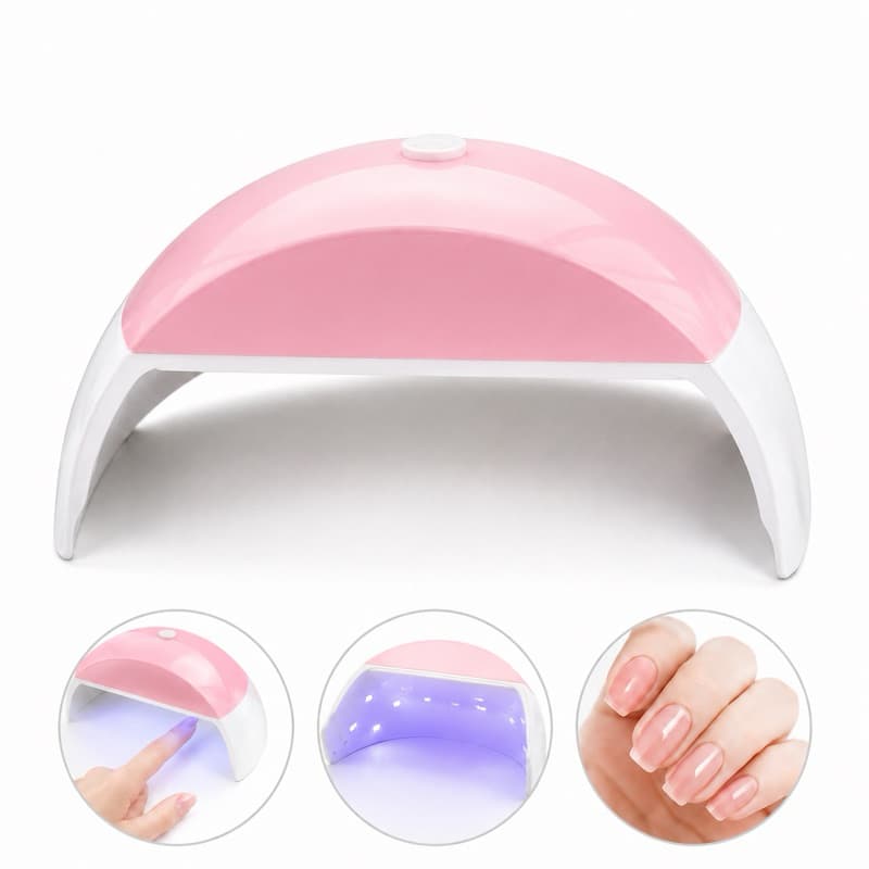 Mini Cabine UV LED para Unha em Gel USB – Secador Portátil com 15 LEDs para Esmaltação, Nail Art e Alongamento