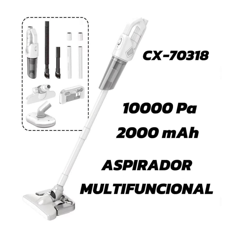 Aspirador Grande Multifuncional Portátil Sem Fio Alta Potência Anti Ácaros Aspirador Casa e Carro