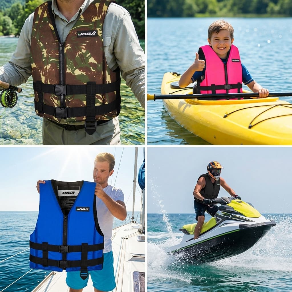 Colete Salva-Vidas Jogá Wave Adulto Auxiliar de Flutuação até 150kg Pesca Barco Caiaque Stand Up Paddle