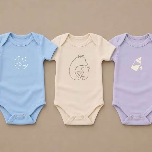 Kit 3 Bodys infantil do RN ao GG body de algodão suave ao toque ótimo custo benefício