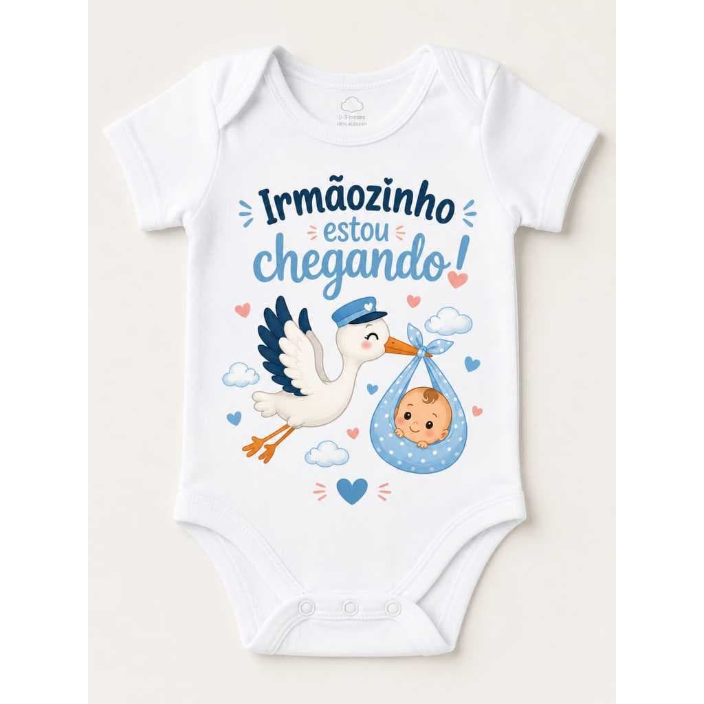 Body Para Bebê Irmãzinha / Irmãozinho Estou Chegando