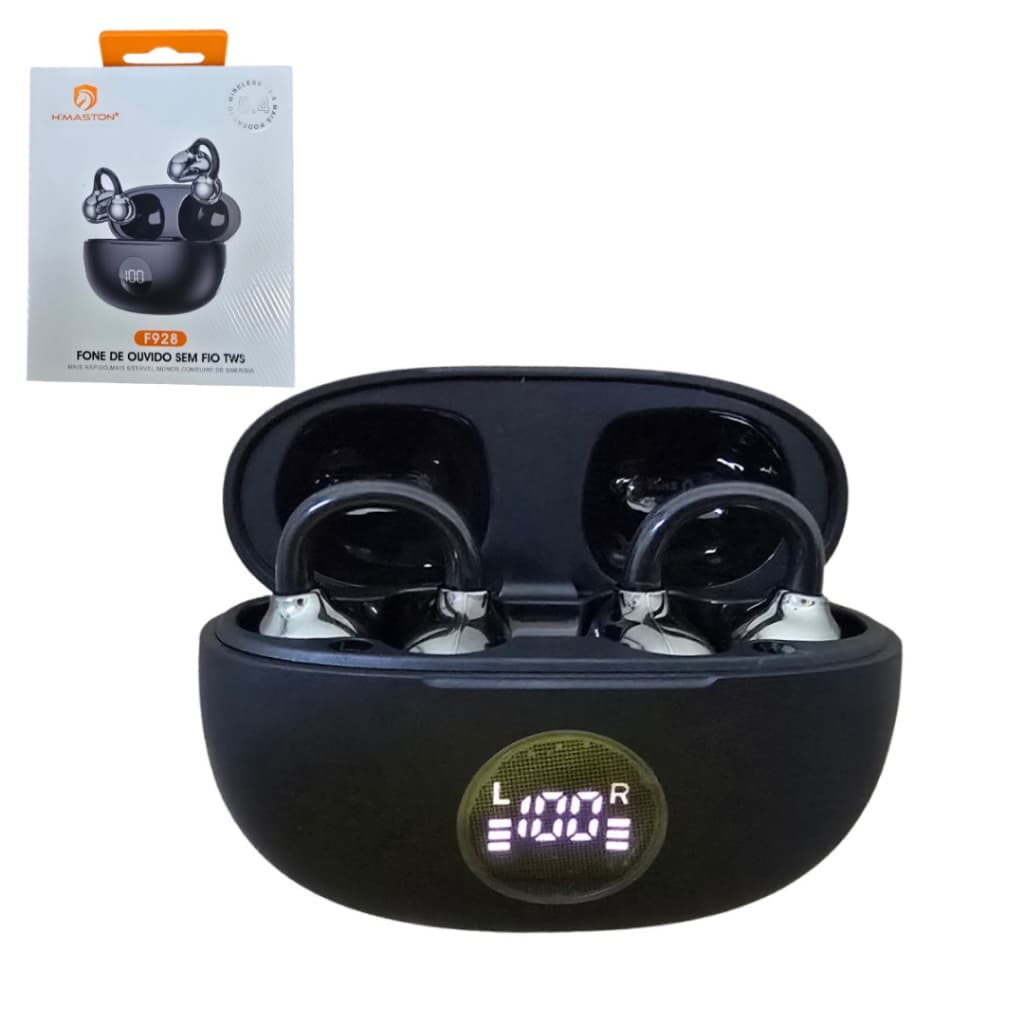 Fone de Ouvido Bluetooth 5.4 Open Ear Condução Óssea