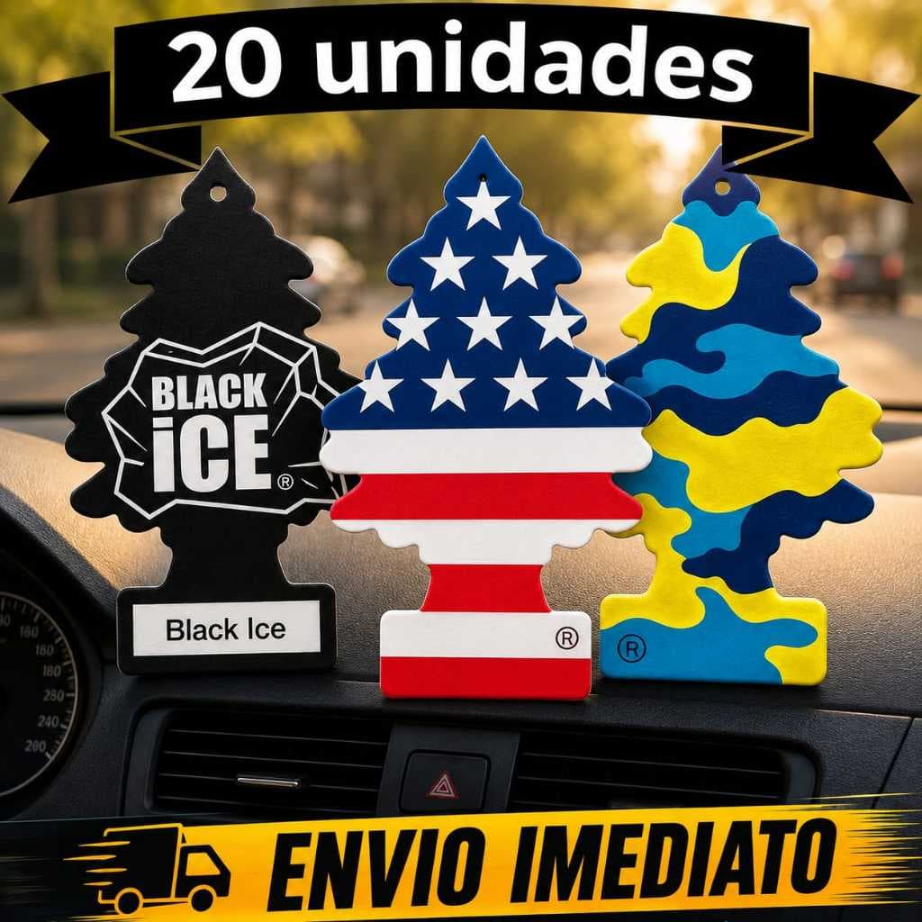 Kit 20 Cheirinho de carro Aromatizador Cheirinho Para Carro Pinheiro Sortidos