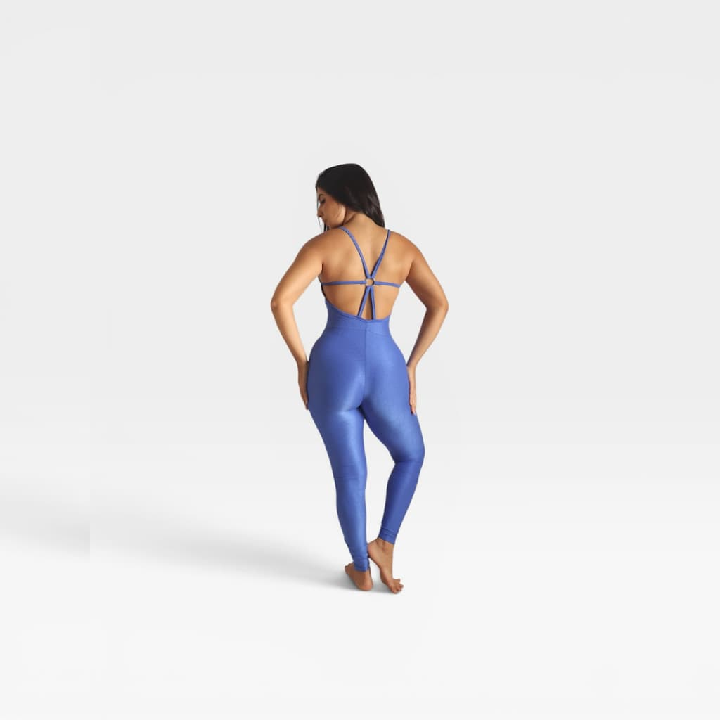 Macacão longo academia feminino zero transparencia