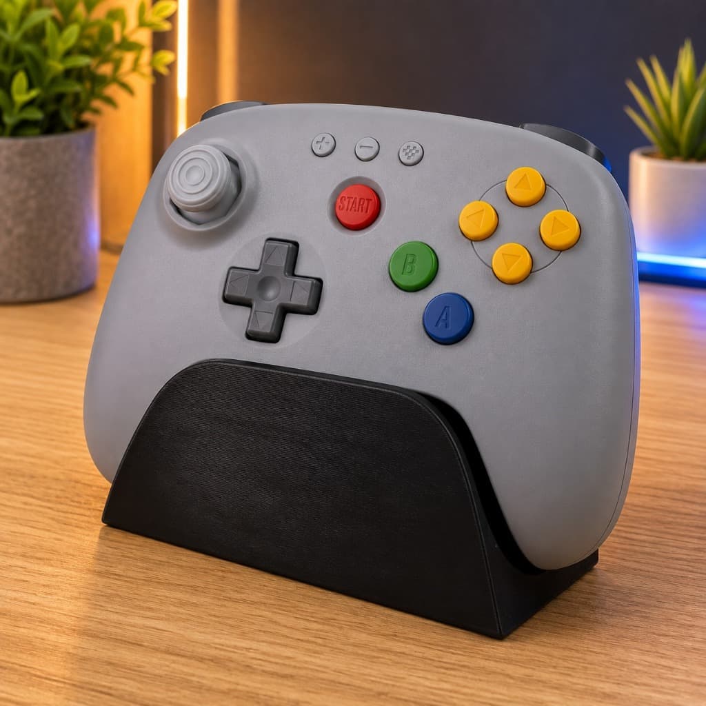 Suporte para Controle 8BitDo 64 – Base de Mesa para Controle Gamer