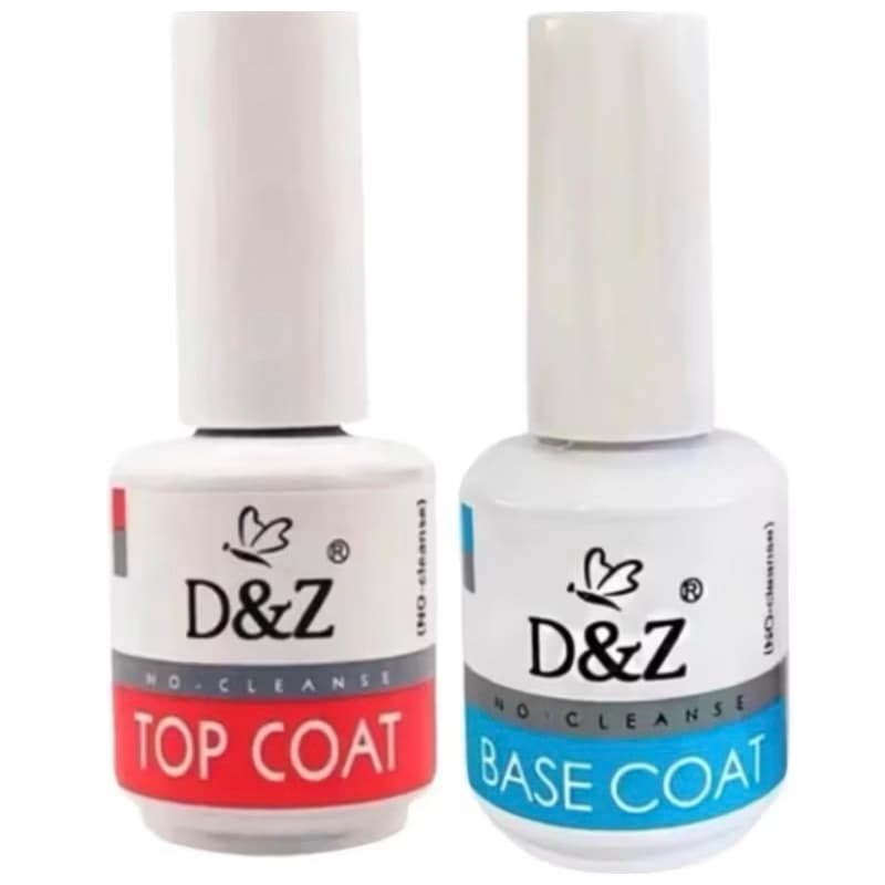 KIT 2 D&Z Preparadores de Unha Base coat é Top Coat