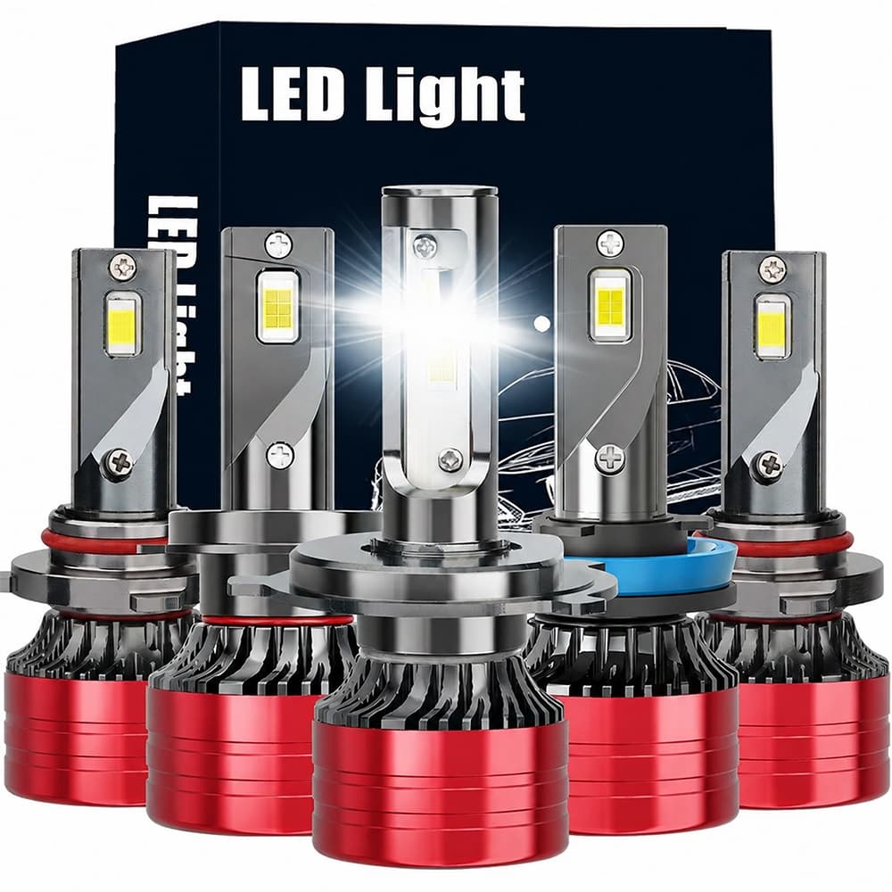 Kit Ultra Led Lampada Farol de Carro H1 H3 H4 H7 H8 H11 9005 HB3 9006 HB4 H27 880 881 9012 Hir2 6000k 12v