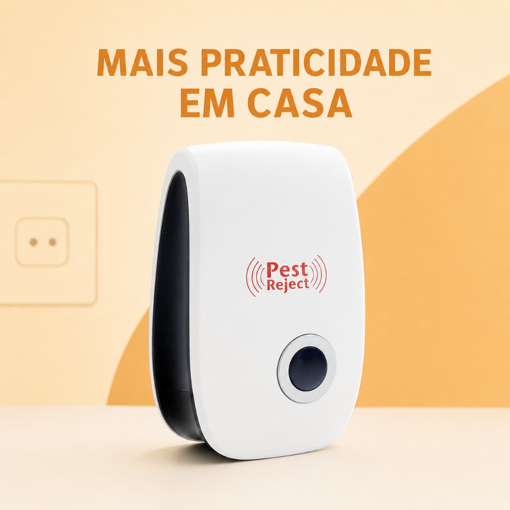 Aparelho Eletrônico Ultrassônico de Tomada para Auxiliar Contra Insetos e Roedores em Ambientes Internos Casa Escritório