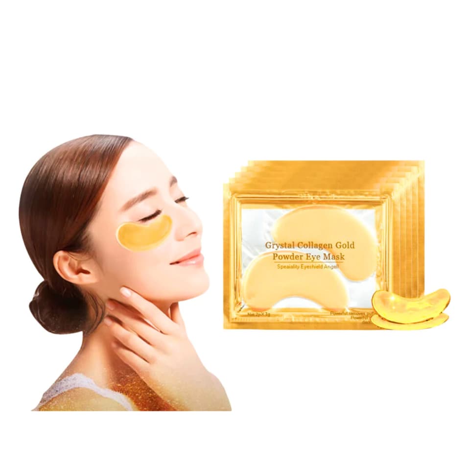 Kit 5/10/20/30/40 Pares Máscaras Pad Trata Olheiras Colágeno Antirrugas Gel Skin Care Rejuvenescedor